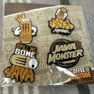 Java Monster Collectors Pin Set